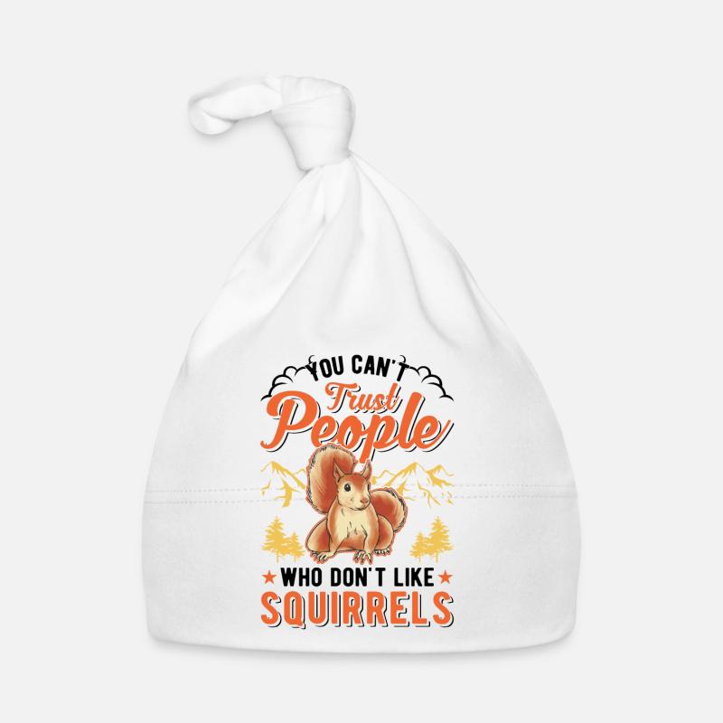 Écureuil Cadeau Écureuil Gris Bonnet bio Bébé
