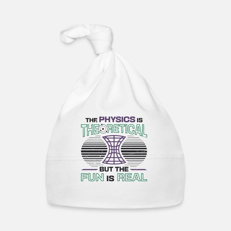 Physics is theoretical, but the fun is real Organic Baby Cap