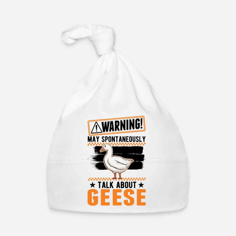 Warning Geese Goose Gift Goose Breeder Organic Baby Cap