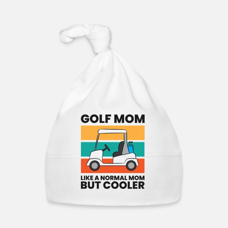 Golf Mom Like A Normal Mom But Cooler Funny Golf Baby Bio-Mütze