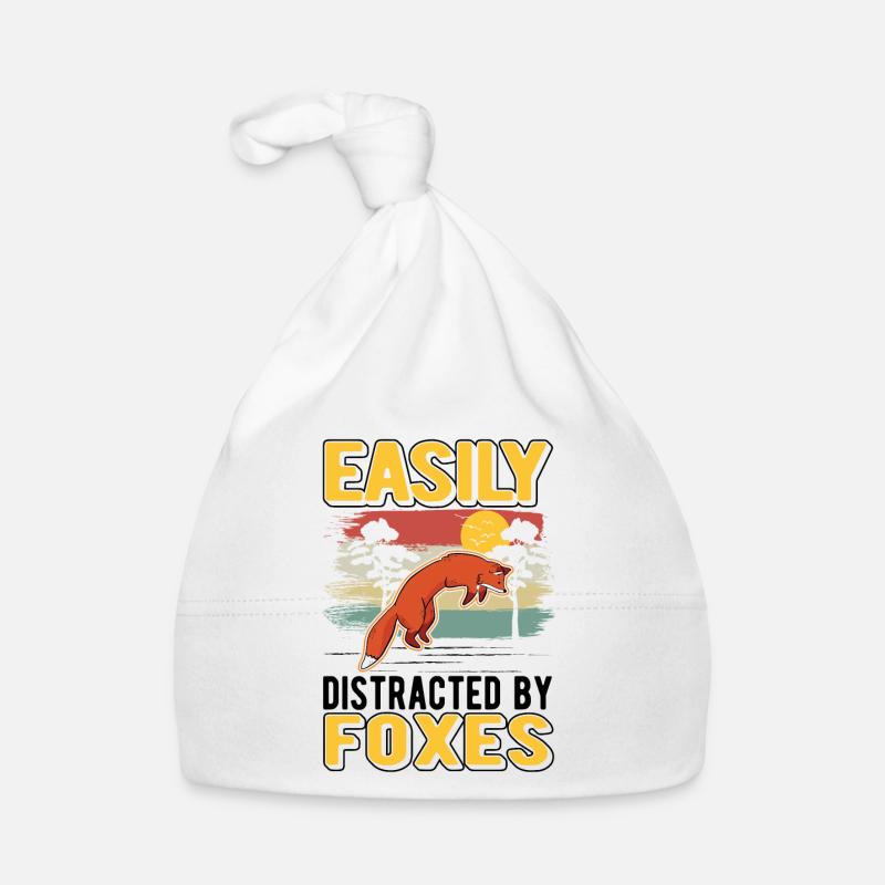 Easily distracted by Foxes Fuchs Organic Baby Cap