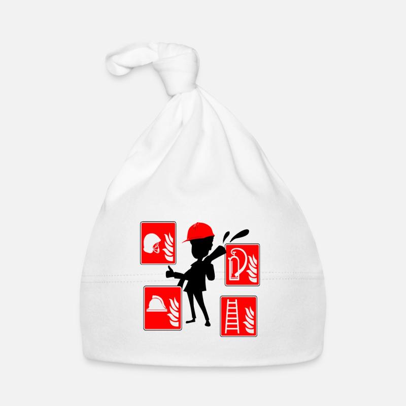 Feuerwehrmann Baby Bio-Mütze