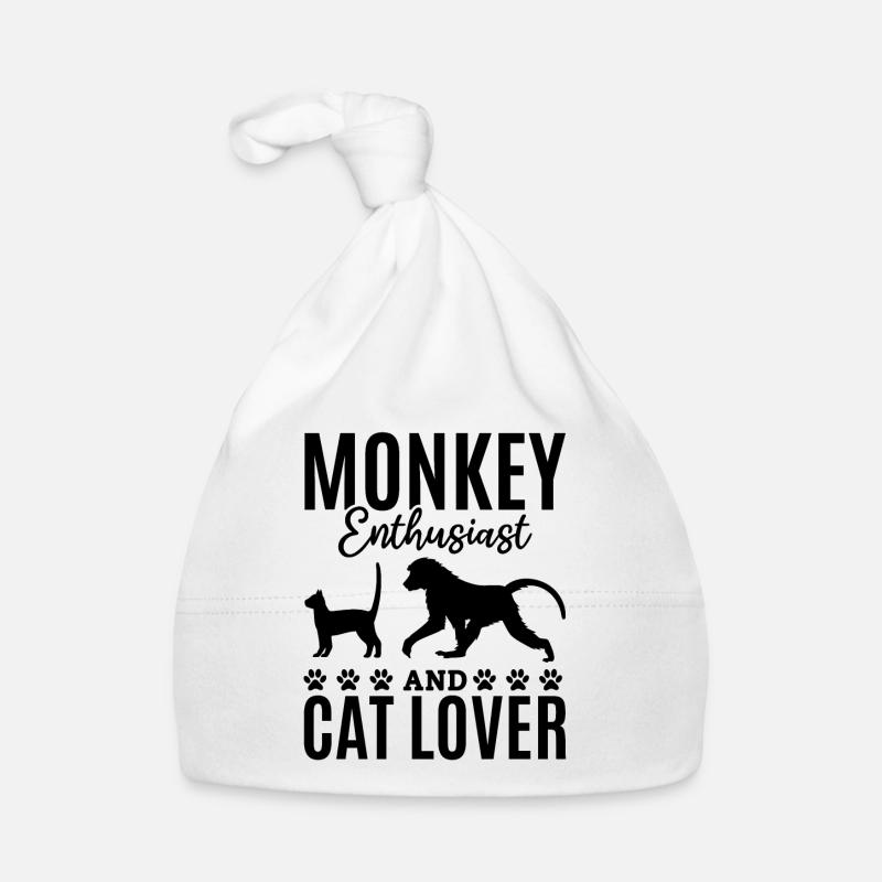 Monkey Enthusiast And Cat Lover - Orangutan Monkey Organic Baby Cap