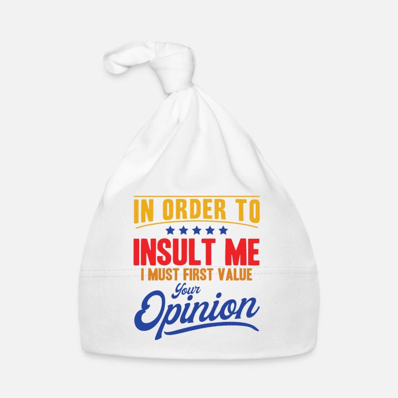 Sarkasmus Ironie Sarkastisch Geschenk Baby Bio-Mütze