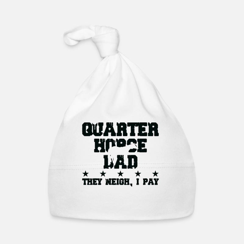 Pferdevater - Quarter Horse Baby Bio-Mütze