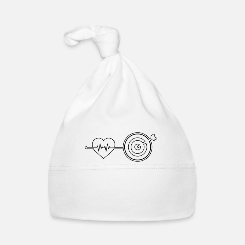 Battements de cœur de fléchettes Bonnet bio Bébé