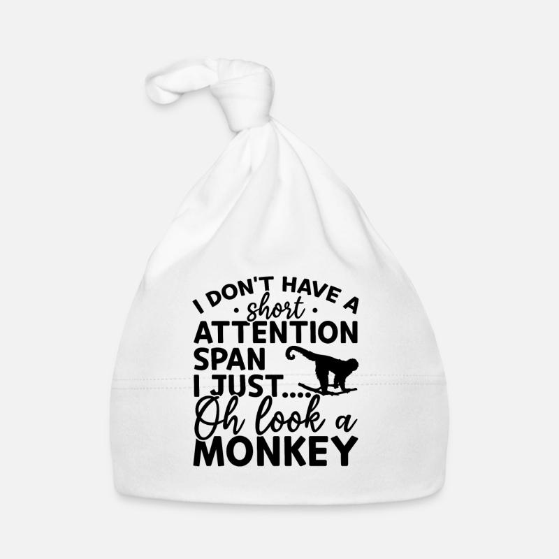 Funny Monkey Lover - Funny Orangutan Monkey Organic Baby Cap