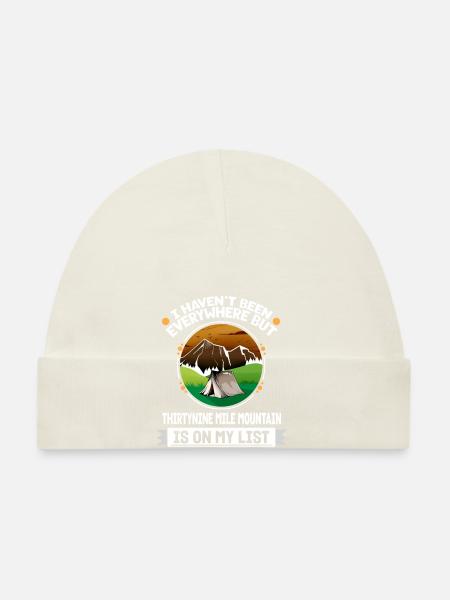 Thirtynine Mile Mountain est sur ma liste de randonnée - Bonnet bio Bébé - blanc - Devant