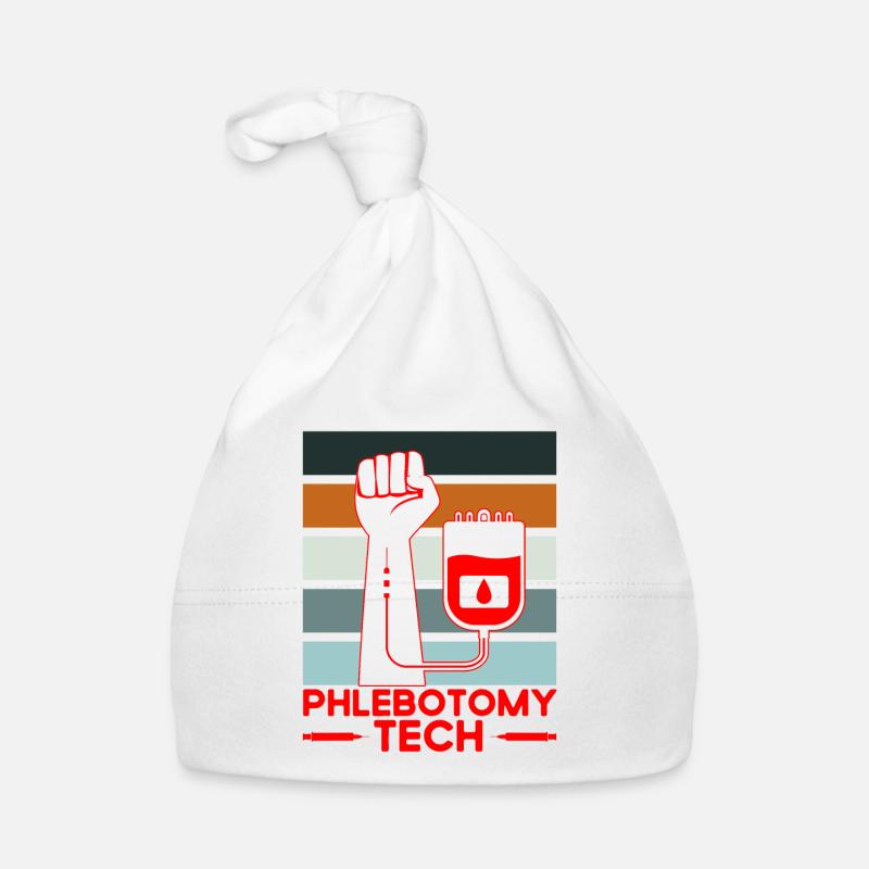 Phlébotomie Échantillon de sang Phlébotomiste Tech Cadeau Bonnet bio Bébé
