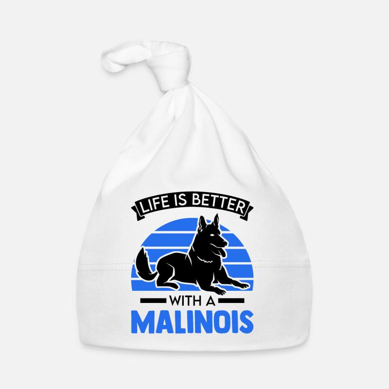 La vie est meilleure avec un Malinois Bonnet bio Bébé