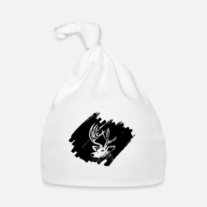 Deer Head Organic Baby Cap
