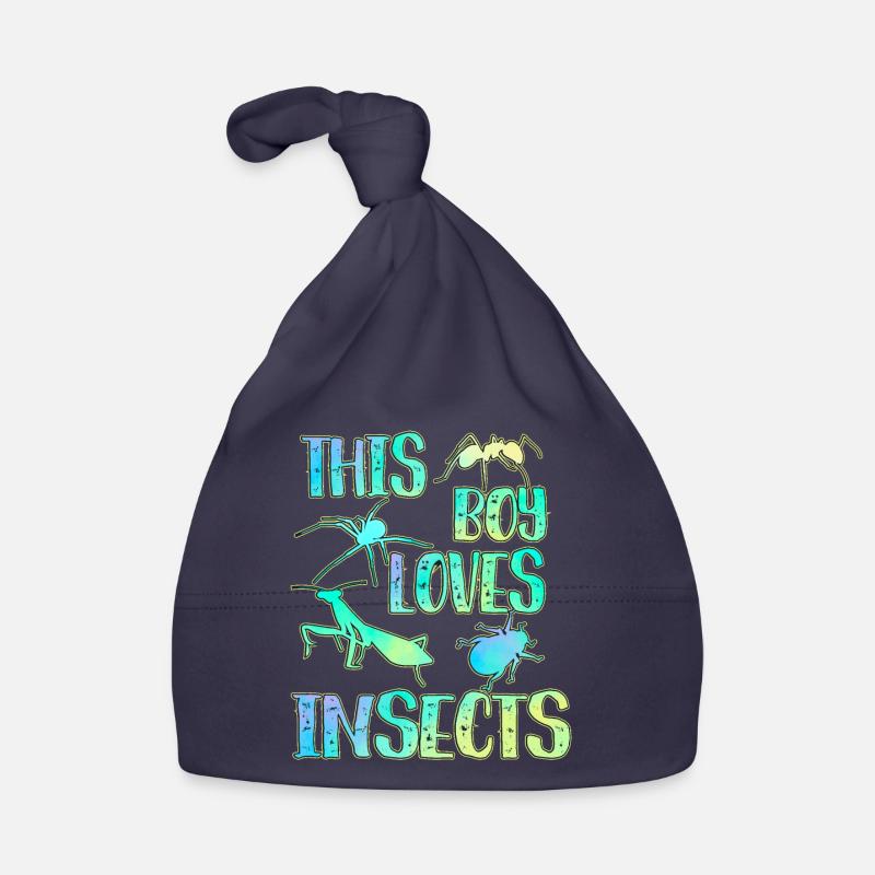 This boy loves insects Organic Baby Cap