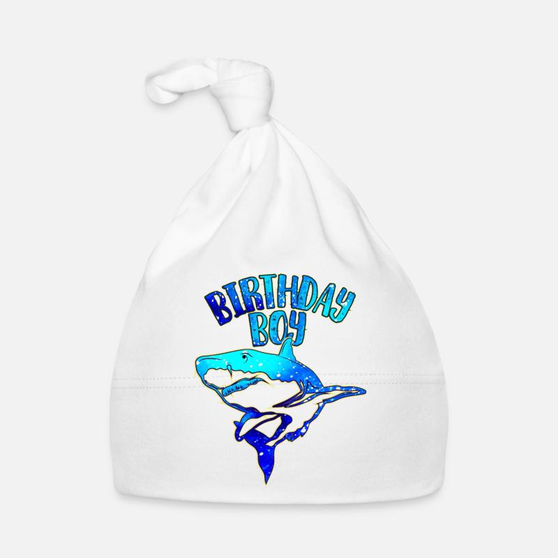 Birthday Boy - Thème Requin Bonnet bio Bébé