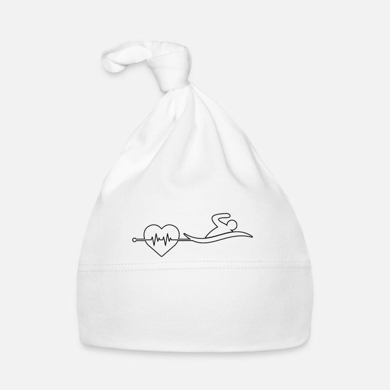 Schwimmen Herzschlag Baby Bio-Mütze