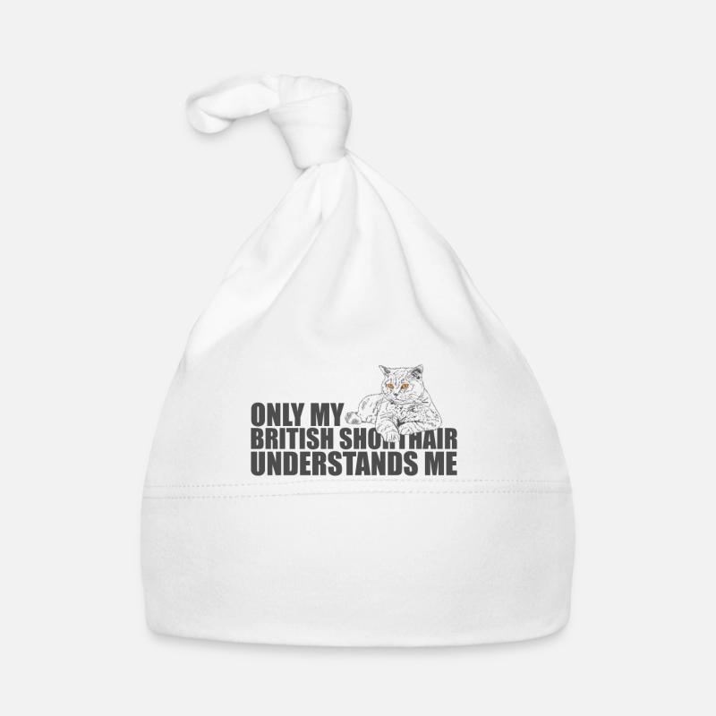 Seul mon British Shorthair me comprend Bonnet bio Bébé