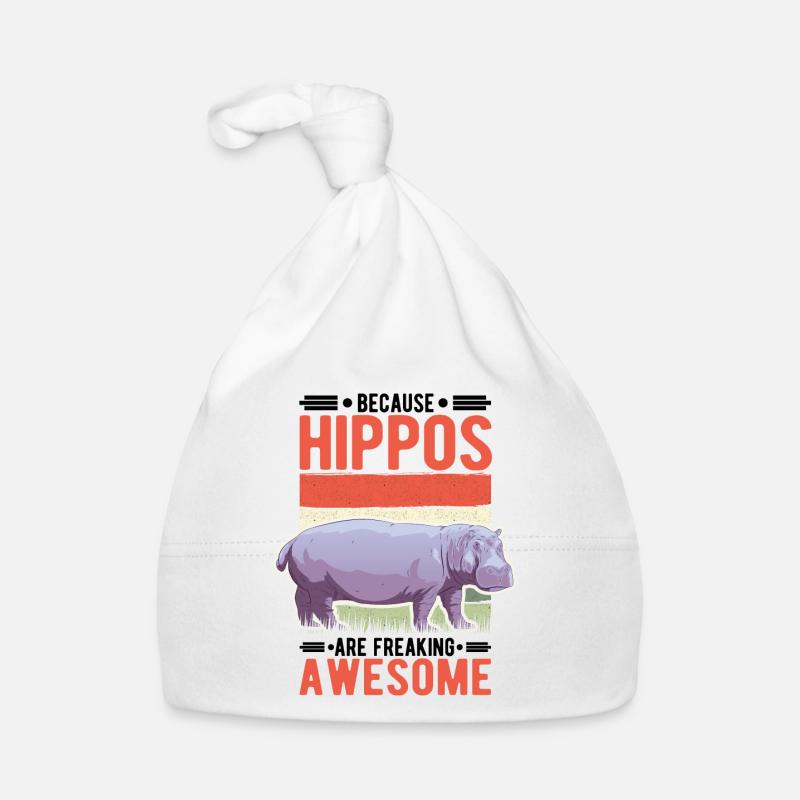 Nilpferd Geschenk Hippo Flusspferd Baby Bio-Mütze