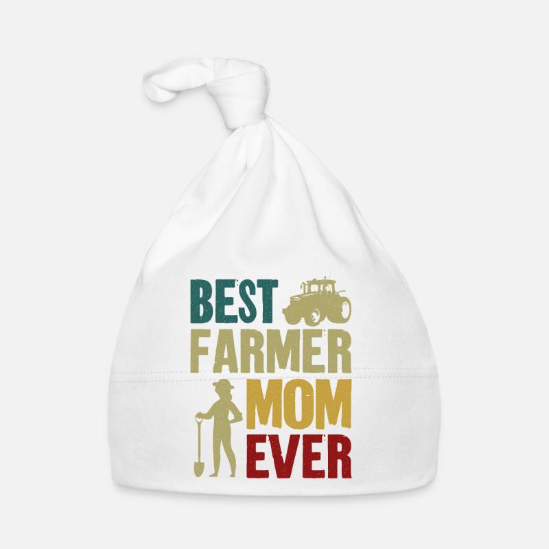 Farming Farmer Mom Mother Vintage Baby Bio-Mütze