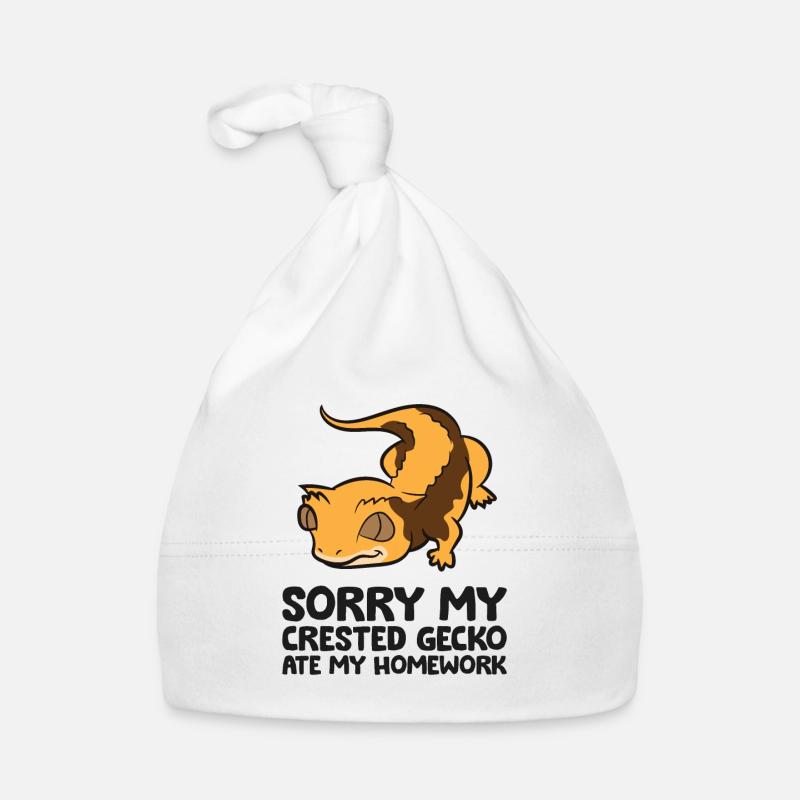 Sorry My Crested Gecko Ate My Homework Schule Baby Bio-Mütze