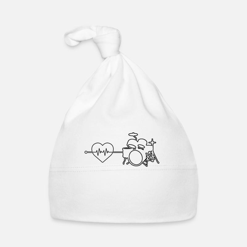 Schlagzeug Herzschlag Baby Bio-Mütze