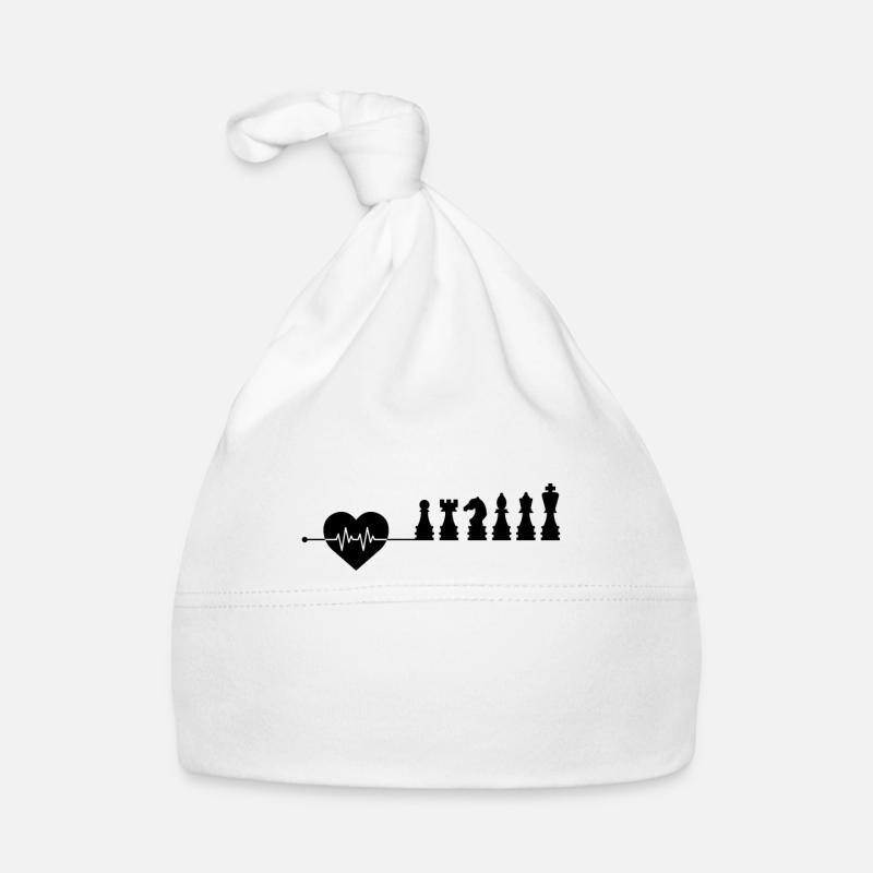 Battement de cœur des échecs Bonnet bio Bébé
