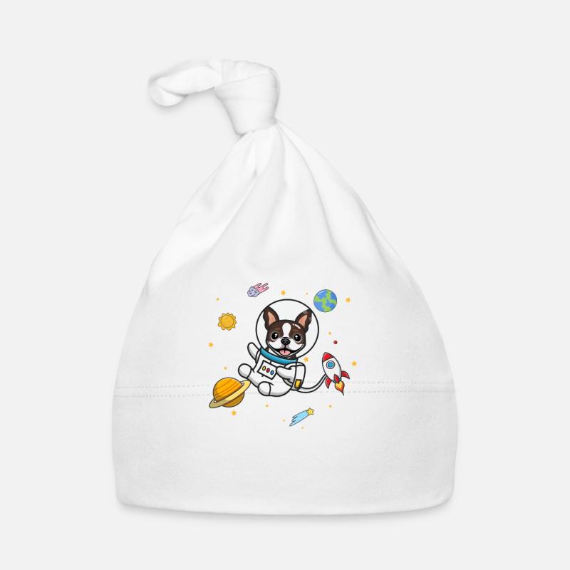 Brauner Boston Terrier Baby Bio-Mütze