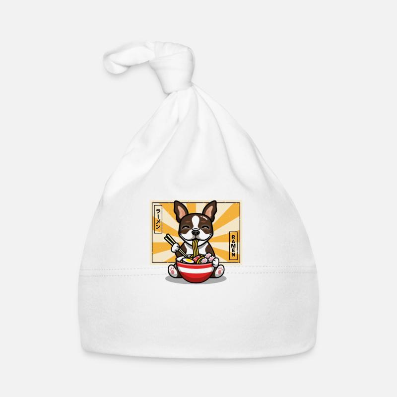 Terrier brun Boston Bonnet bio Bébé