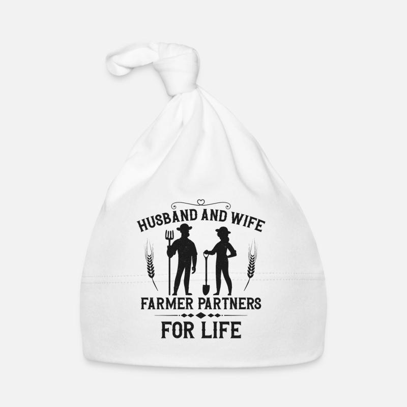 Farming Farmer Husband Wife Organic Baby Cap