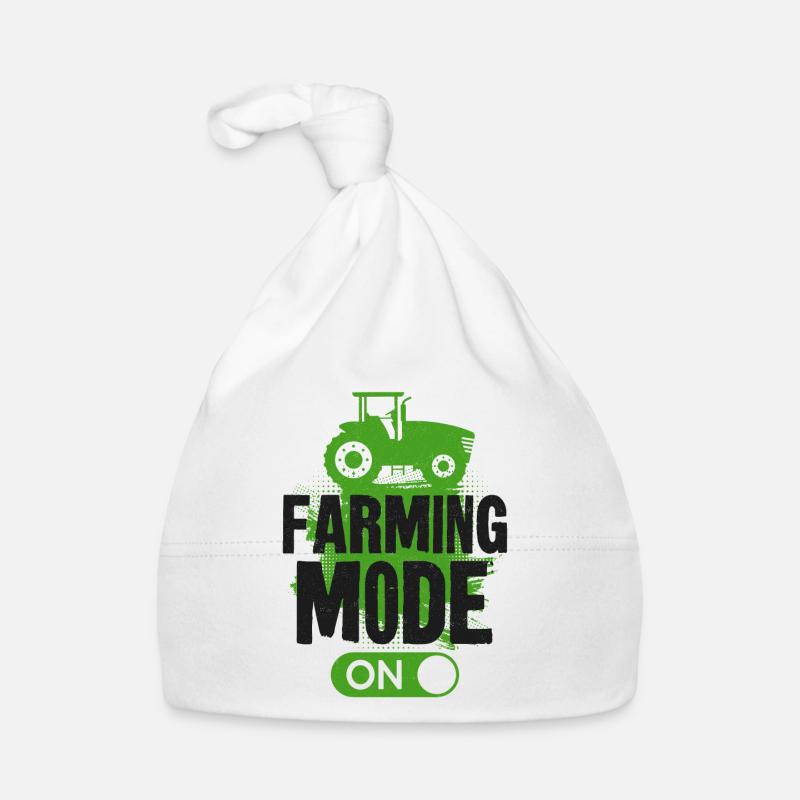 Farming Farmer Vintage Tractor Baby Bio-Mütze