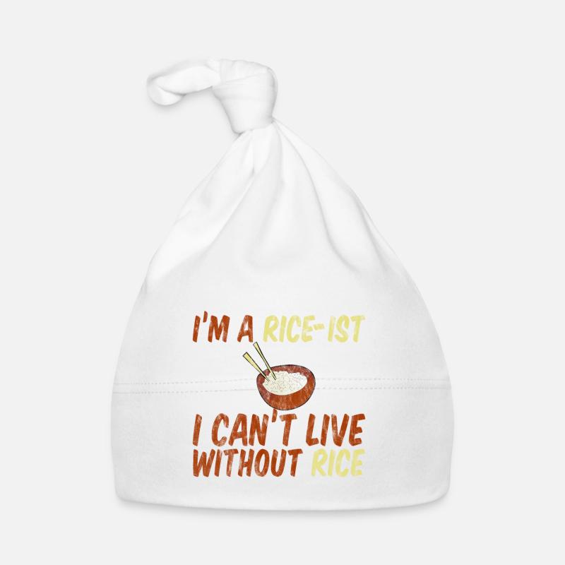 I'm A Rice-ist I Can't Live Without Rice 3 Baby Bio-Mütze