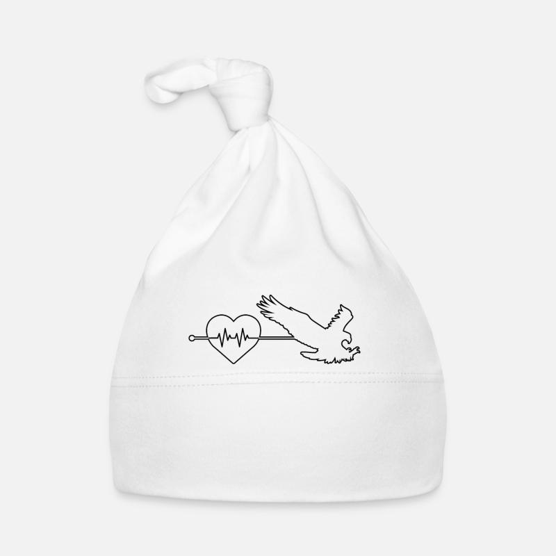 Eagle heartbeat Organic Baby Cap