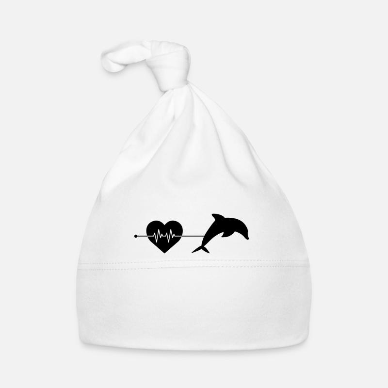 Battement de cœur de dauphin Bonnet bio Bébé