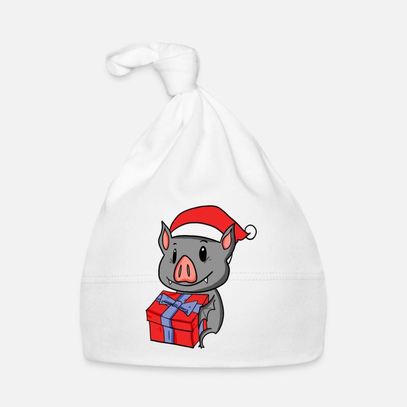 Bébé chauve-souris de Noël avec cadeau Bonnet bio Bébé