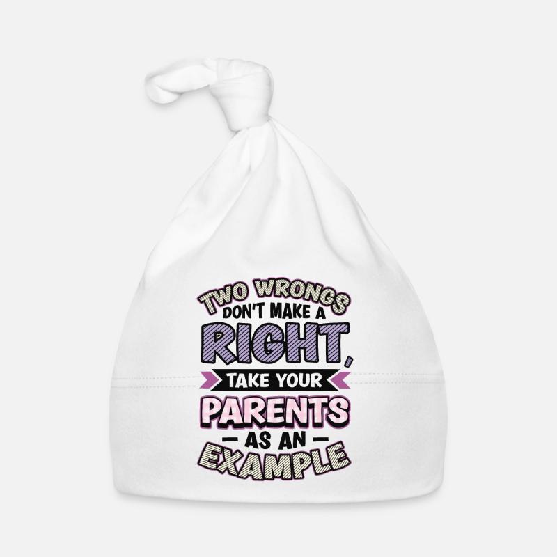 Two injustices do not make a right. Organic Baby Cap