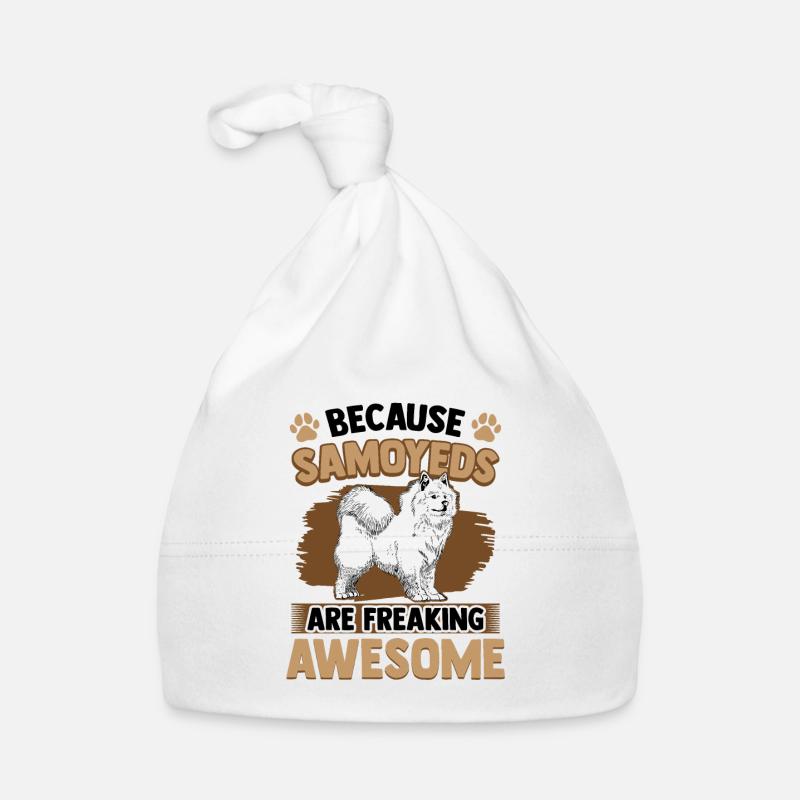 Samojede sind fantastisch Samojedenspitz Baby Bio-Mütze