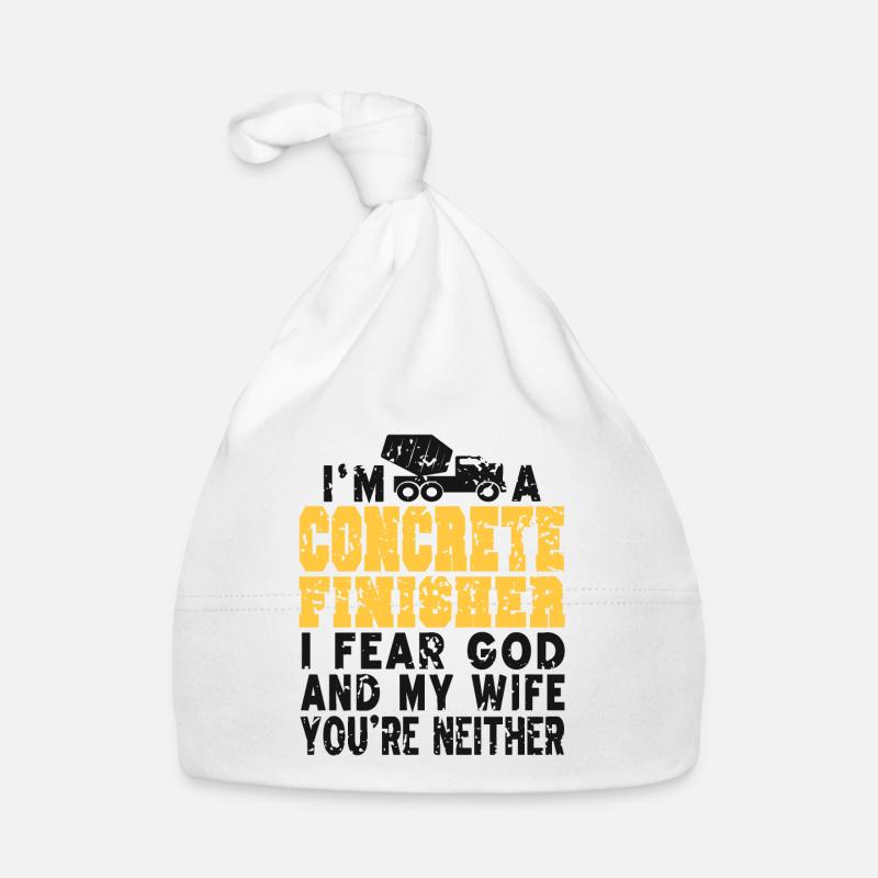 Concrete construction design for construction workers and construction site Organic Baby Cap