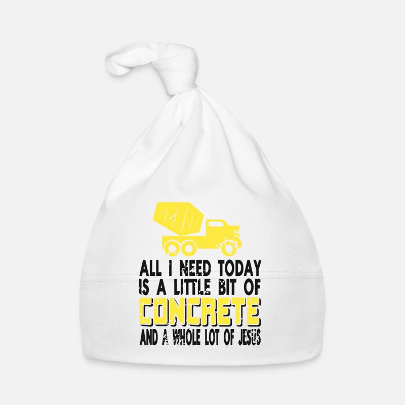 Concrete construction design for construction workers and construction site Organic Baby Cap