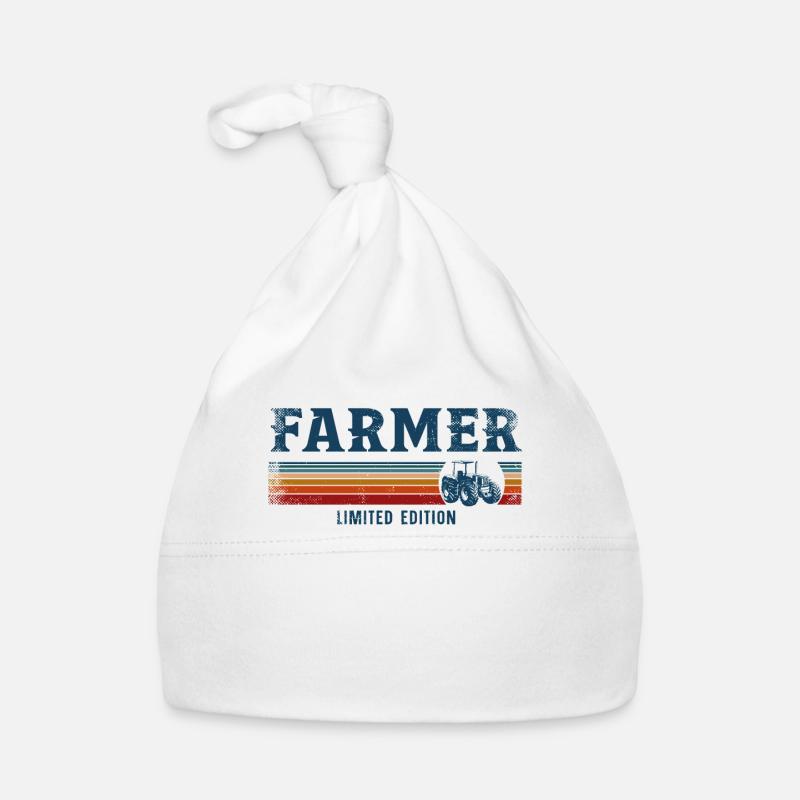 Farming Farmer Retro Vintage Baby Bio-Mütze