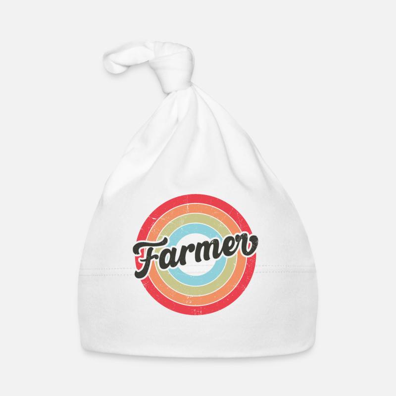 Farming Farmer Retro Vintage Baby Bio-Mütze