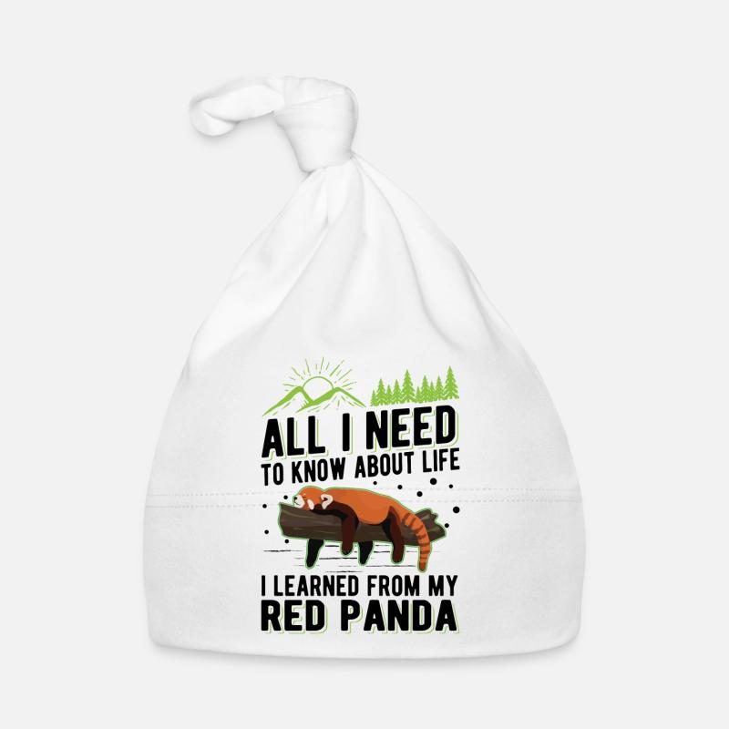 Roter Panda Geschenk Katzenbär Red Panda Baby Bio-Mütze
