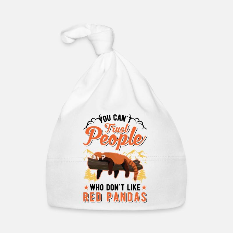 Red Panda Cadeau Chat Ours Bonnet bio Bébé