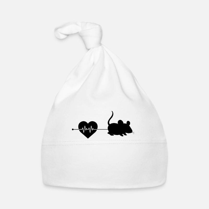 Battement de cœur de souris Bonnet bio Bébé