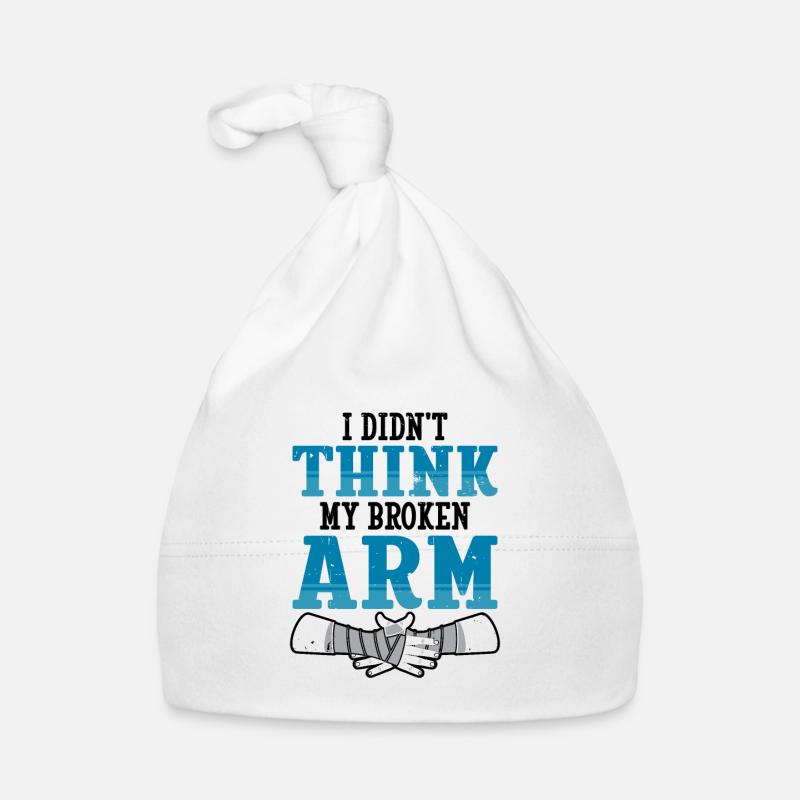 I didnt think my broken arm Baby Bio-Mütze