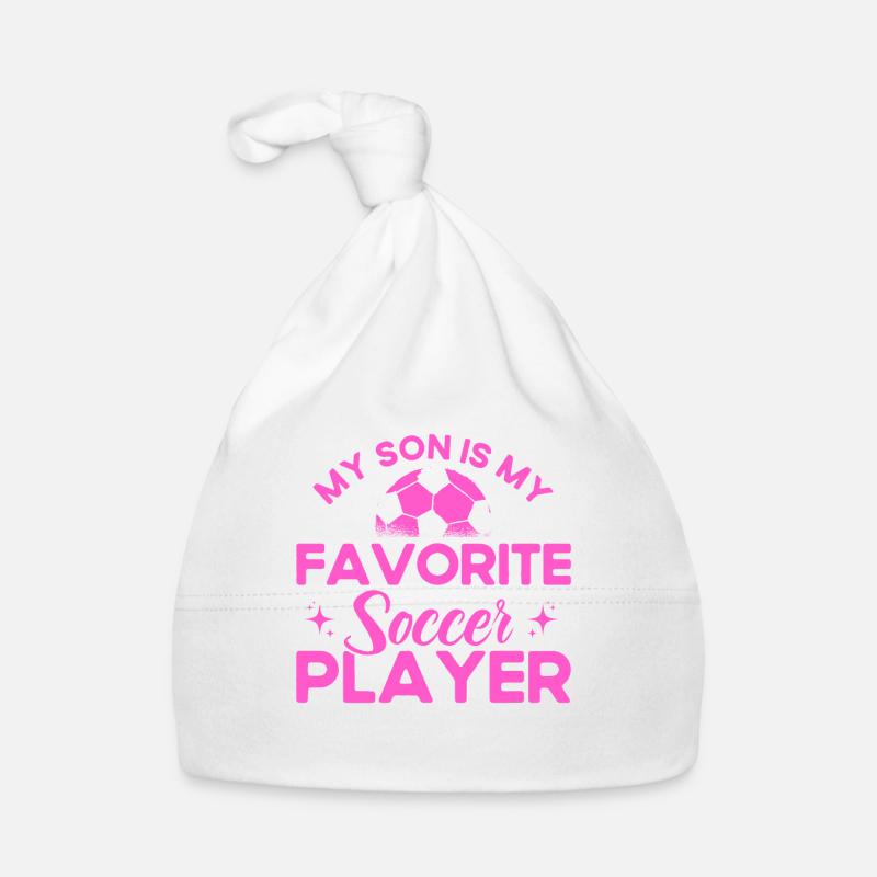 Fußball Mama Mutter Sohn Geschenk Baby Bio-Mütze