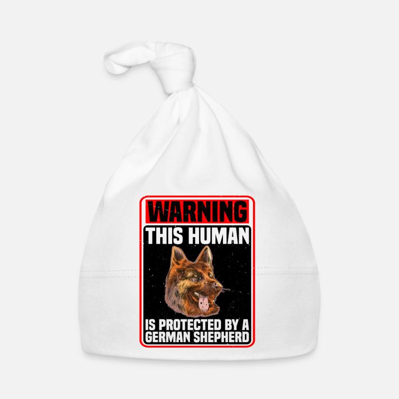 This Human Is Protected By A German Shepherd 4 Organic Baby Cap