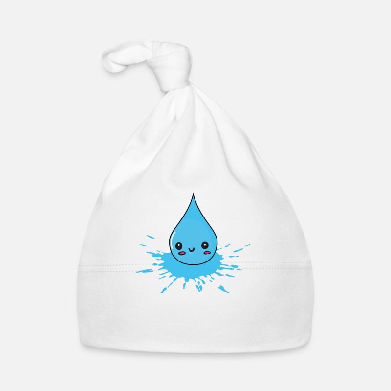 bursting and splashing - water drops Organic Baby Cap