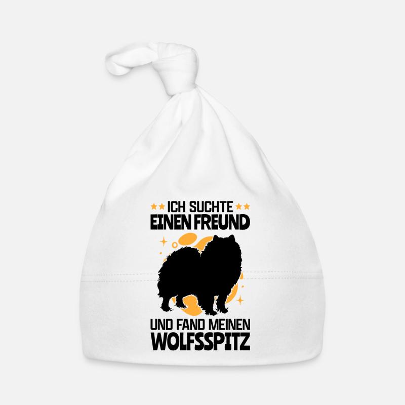 Suchte Wolfsspitz deutscher Spitz Keeshond Baby Bio-Mütze