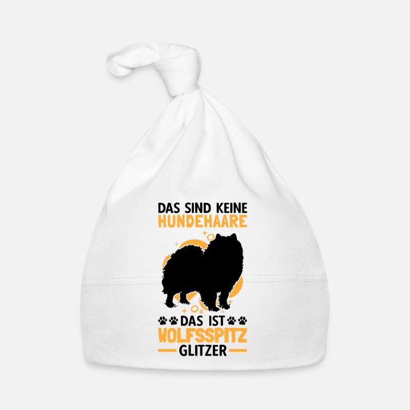 Wolfsspitz Glitzer deutscher Spitz Keeshond Baby Bio-Mütze
