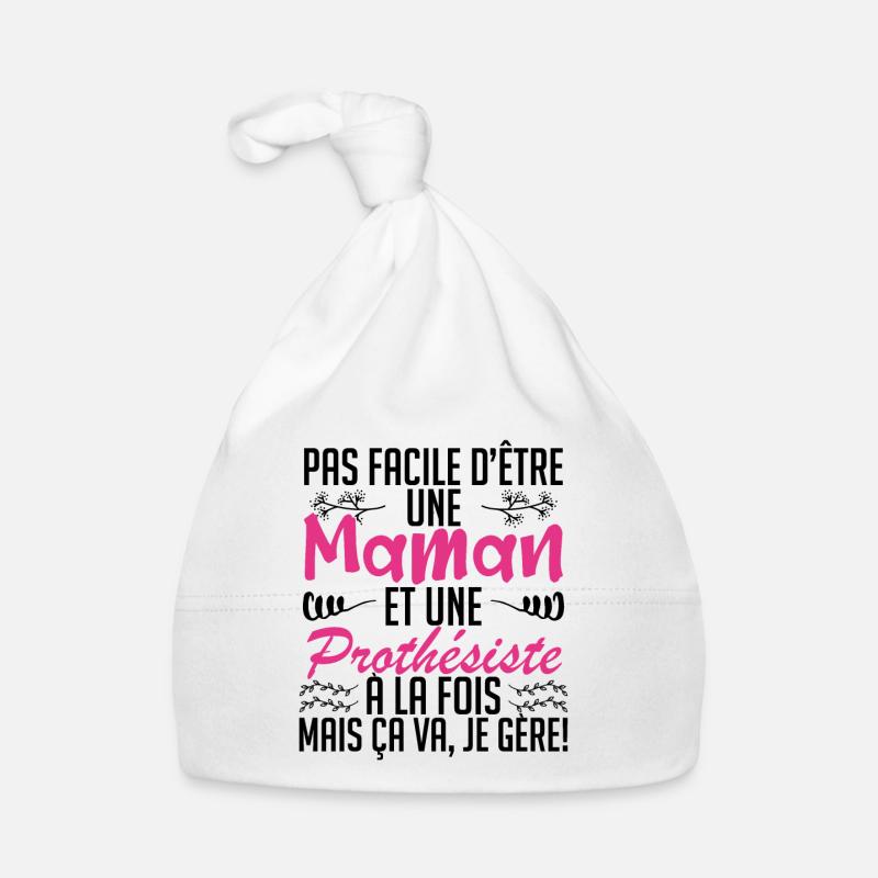 pas facile d'être une maman et une Prothésiste. Bonnet bio Bébé