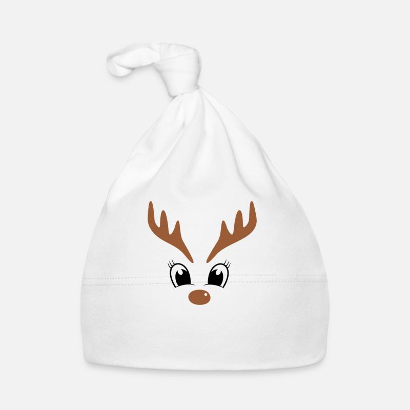 Renne mignon de Noël Bonnet bio Bébé