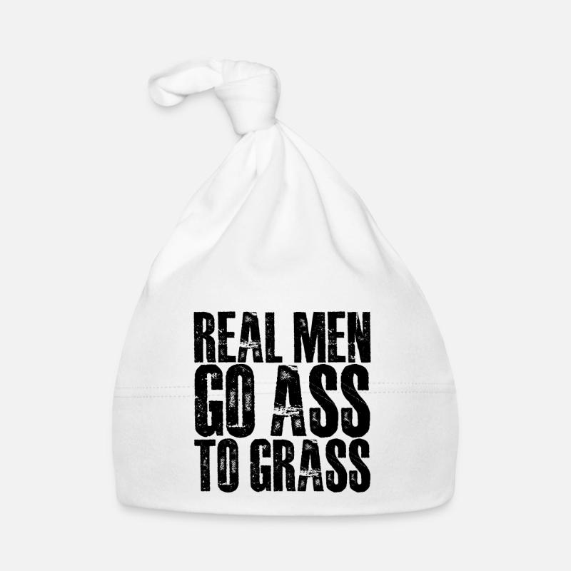 Real Men Go Ass To Grass 2 Organic Baby Cap